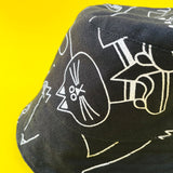 YUK FUN Black Dora Bucket Hat