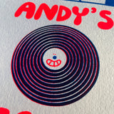 YUK FUN Andy's Records Screen Print