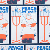 YUK FUN Christmas Cards Orange & Blue