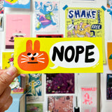 YUK FUN Nope Sticker