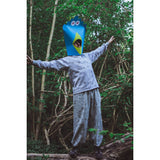 Super fun grey and black organic cotton tracksuits made in the UK by independent brand YUK FUN