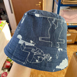 Sample YUK FUN Bucket Hat - Denim M/L