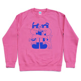 YUK FUN Drawing Cats Sweatshirt