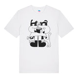 YUK FUN Drawing Cats T-shirt
