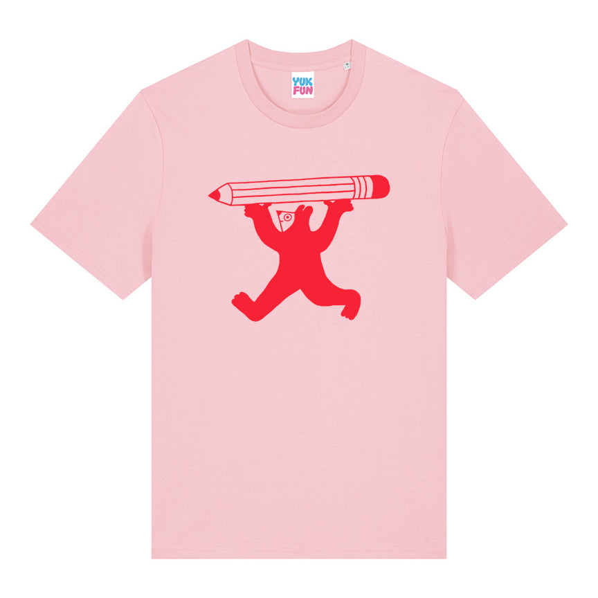 YUK FUN Pencil Person T-shirt