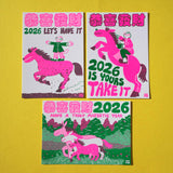 Lunar New Year Postcards 2026 - Pack of 3