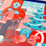 YUK FUN Christmas Cards Aqua & Red