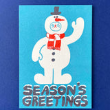 YUK FUN Christmas Cards Aqua & Red