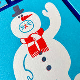 YUK FUN Christmas Cards Aqua & Red