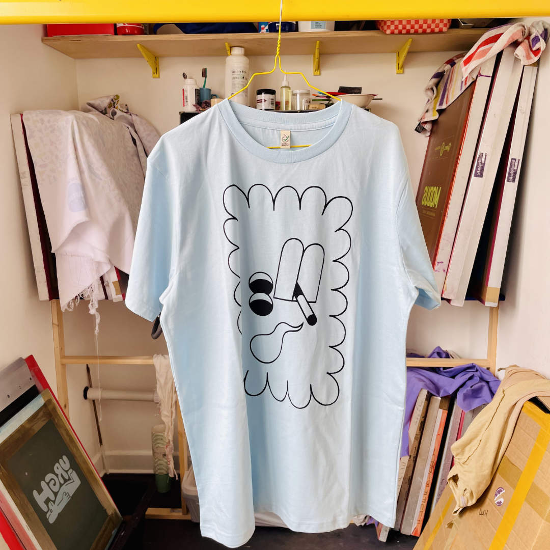 SAMPLE Smoking Bird T-shirt - L