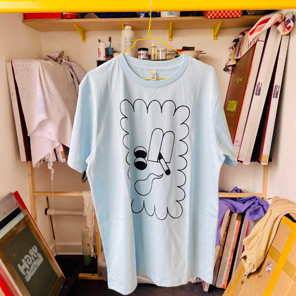 SAMPLE Smoking Bird T-shirt - L