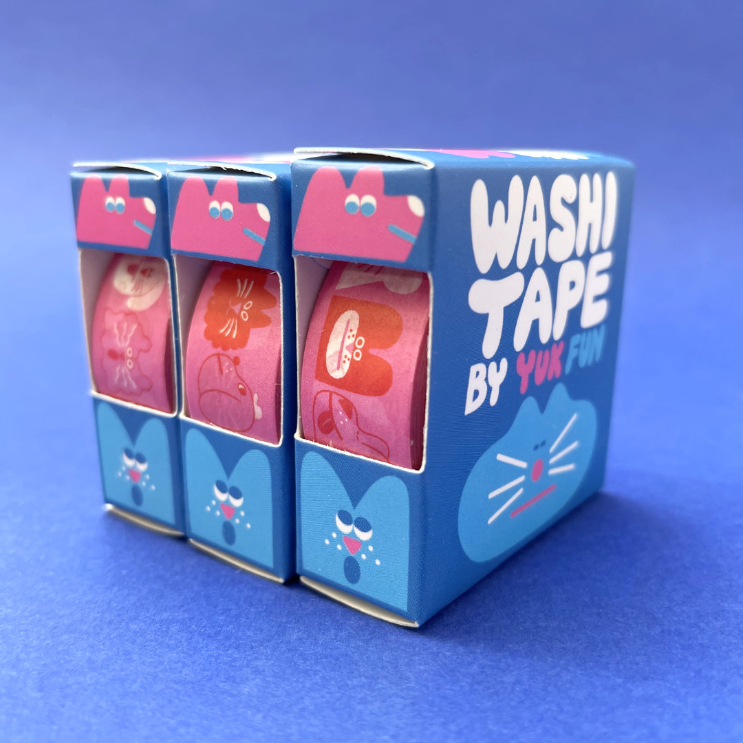 YUK FUN Joy Boys Pink Washi Tape