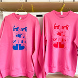 YUK FUN Drawing Cats Sweatshirt