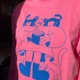 YUK FUN Drawing Cats Sweatshirt