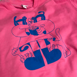 Misprint Drawing Cats Sweatshirt - L