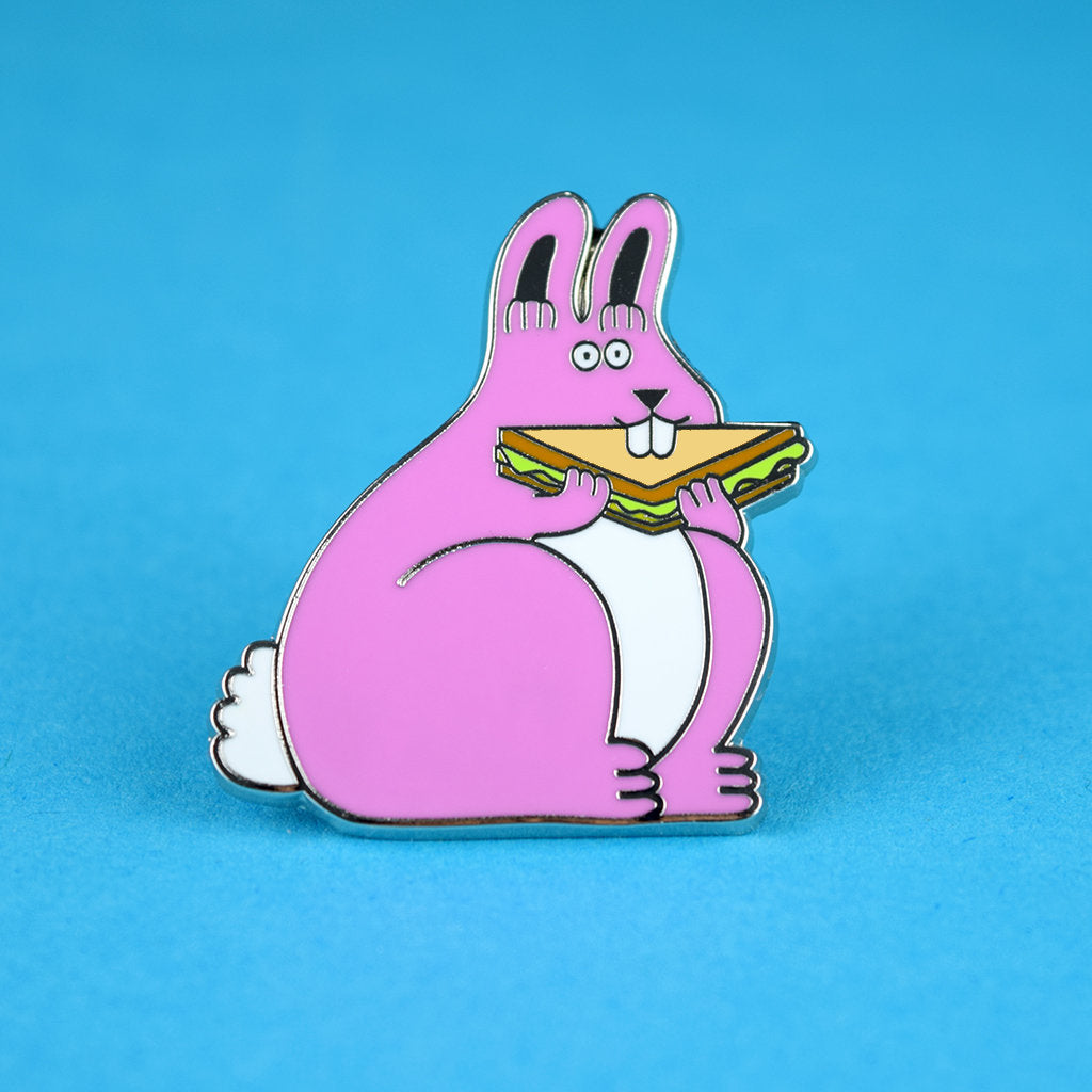 YUK FUN Sandwich Bunny Enamel Pin