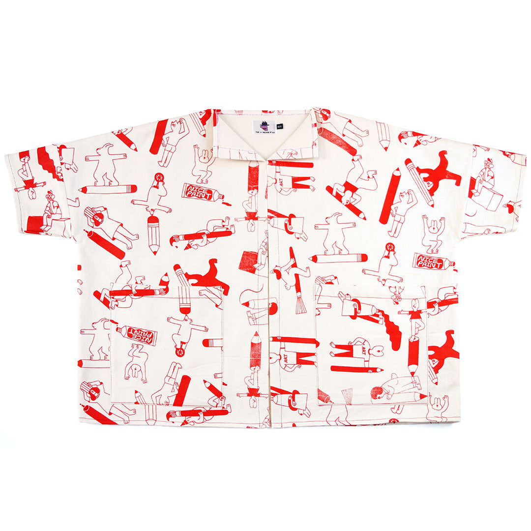 The YUK FUN Artist Jacket ethically made from sustainable 100% organic cotton