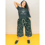 Cool black and white trousers designed and ethically made in the UK by YUK FUN