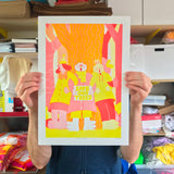 YUK FUN Forest Friends Riso Print