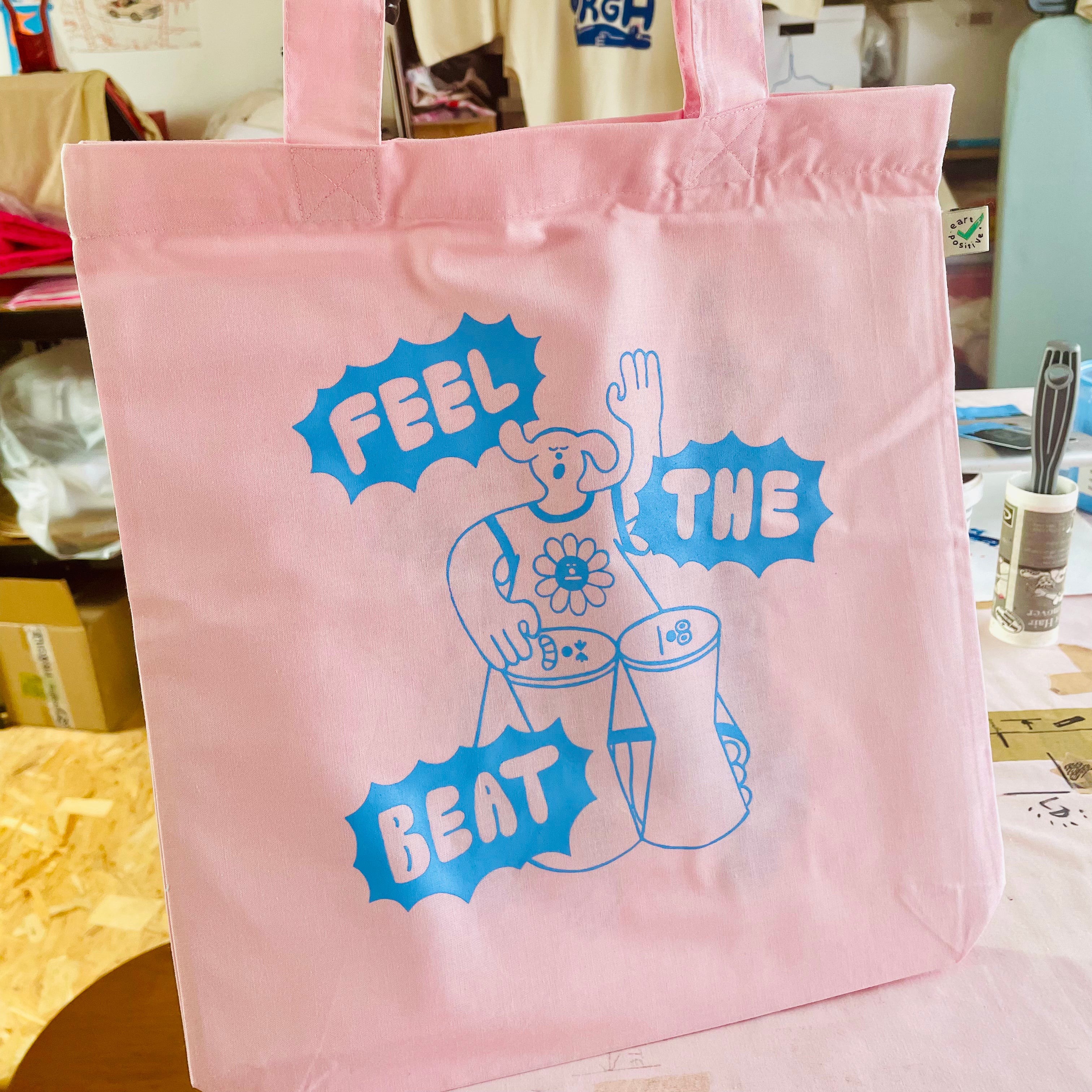 YUK FUN Feel The Beat Tote Bag