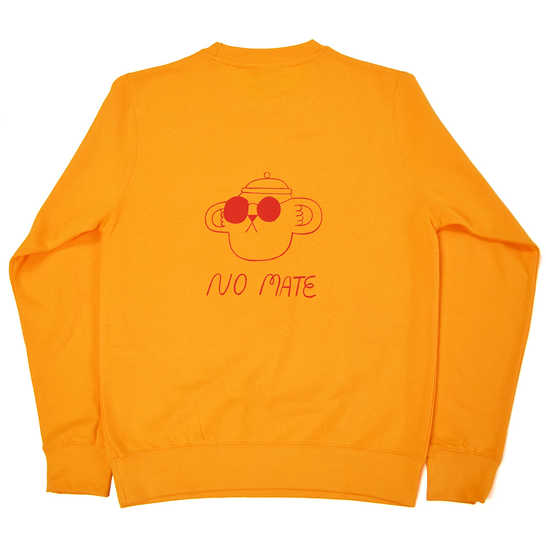 DODGY Yes Mate No Mate Yellow Sweatshirt - M/L/XL