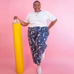 Awesome denim trousers for pencil loving creatives by YUK FUN
