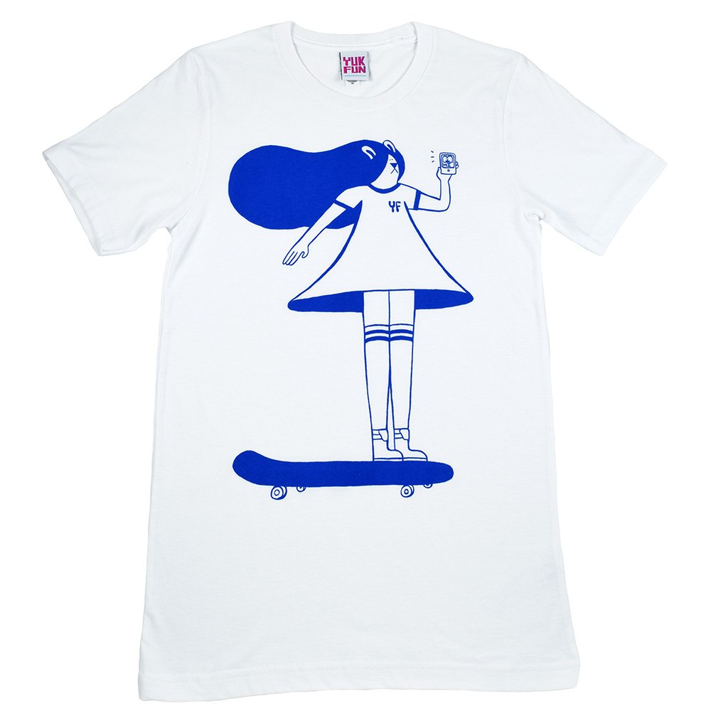 YUK FUN Skating is Life Screen Printed T-shirt