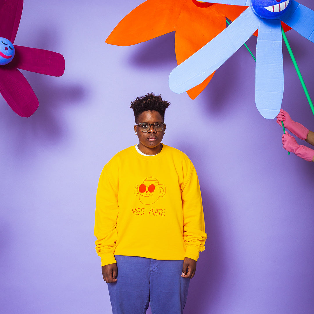 The Original Yes Mate sweatshirt by independent label YUK FUN