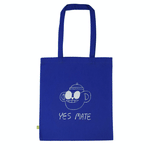 Yes Mate No Mate Illustration Screen Printed Tote Bag by YUK FUN