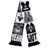 YUK FUN Chit Chat Scarf - Black & White