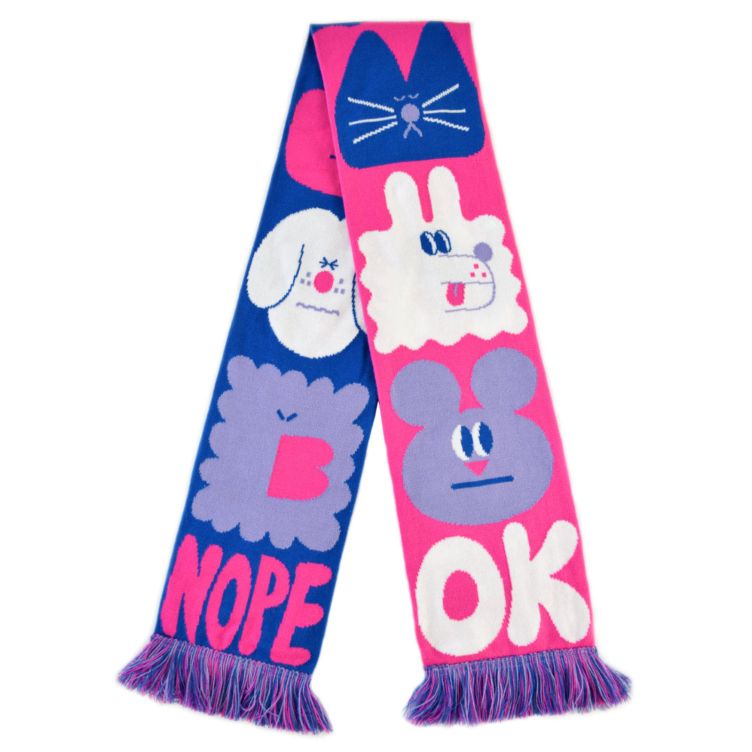 Dodgy Chit Chat Scarf - Lilac & Pink