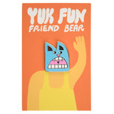 Funny Bear Face Enamel Pin by YUK FUN