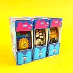 Cute washi tape boxes illustrated by YUK FUN