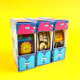 Cute washi tape boxes illustrated by YUK FUN