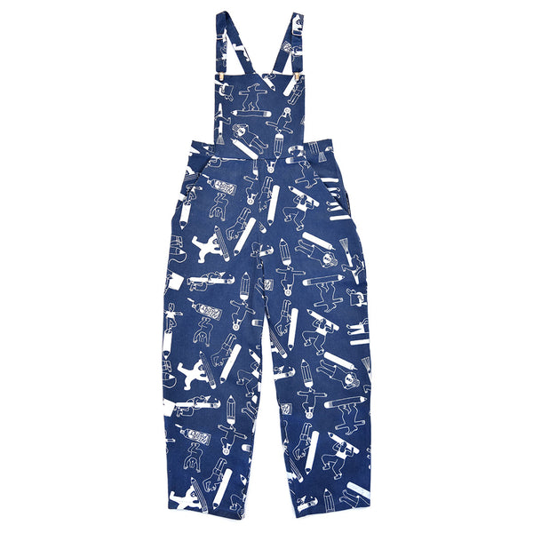 Awesome unisex dungarees ethically made in the uk from 100% sustainable organic cotton from YUK FUN X The Emperor's Old Clothes
